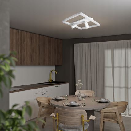 Plafonnier LED/38W/230V + 2xGU10/30W blanc