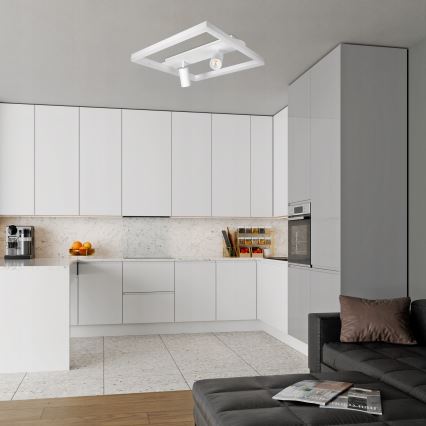 Plafonnier LED/38W/230V + 2xGU10/30W blanc