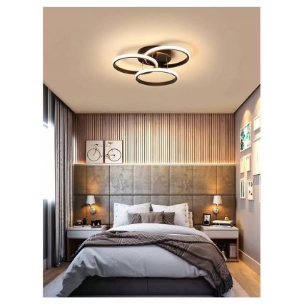 Plafonnier LED/38W/230V noir