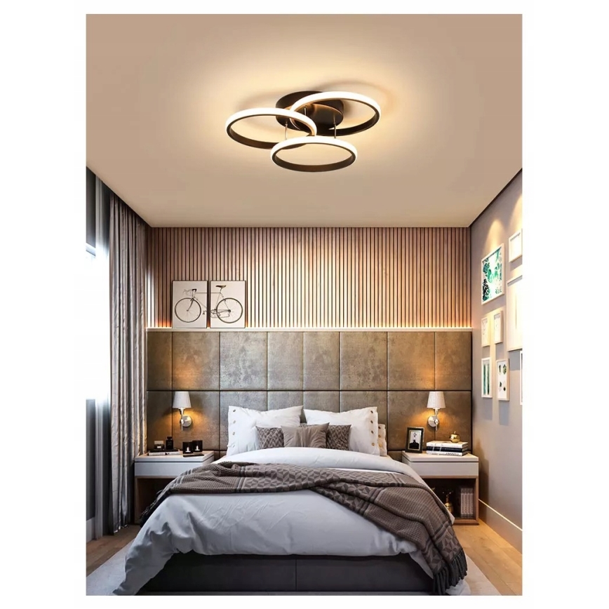 Plafonnier LED/38W/230V noir