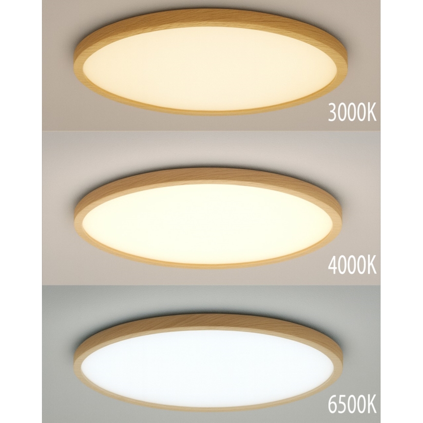 Plafonnier LED 40 W/230 V 3000/4000/6500 K Ø 50 cm beige