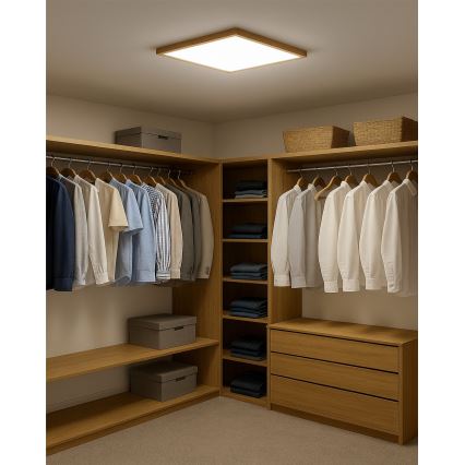 Plafonnier LED/40W/230V 3000/4000/6500K 50x50 cm beige