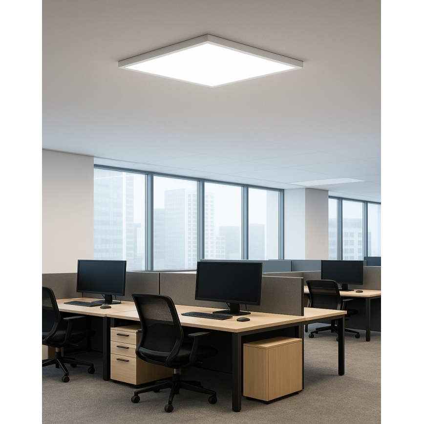 Plafonnier LED 40W/230V 3000/4000/6500K 50x50 cm blanc