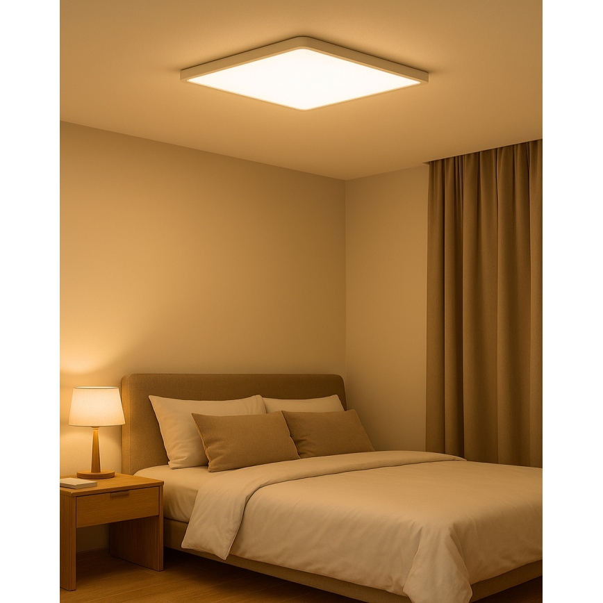 Plafonnier LED 40W/230V 3000/4000/6500K 50x50 cm blanc