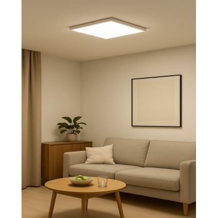 Plafonnier LED 40W/230V 3000/4000/6500K 50x50 cm blanc