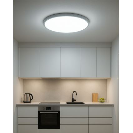 Plafonnier LED/40W/230V 3000/4000/6500K Ø 50 cm blanc
