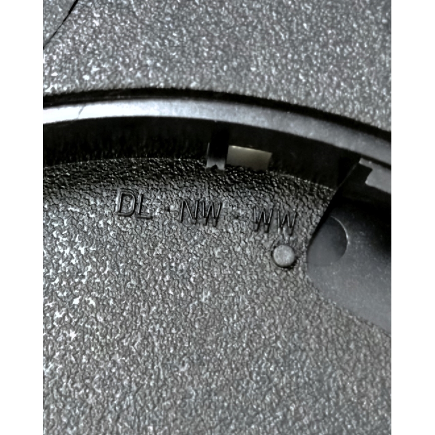 Plafonnier LED/40W/230V 3000/4000/6500K Ø 50 cm noir