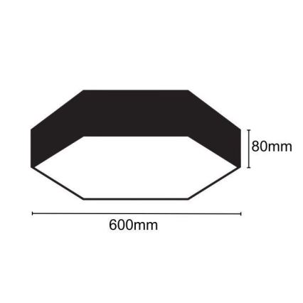 Plafonnier LED/40W/230V 4000K d. 60 cm