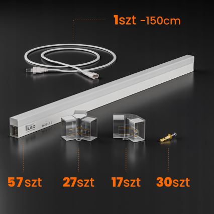 Plafonnier LED/456W/85-265V 4000K 522x298 cm IRC 90 IP54 blanc