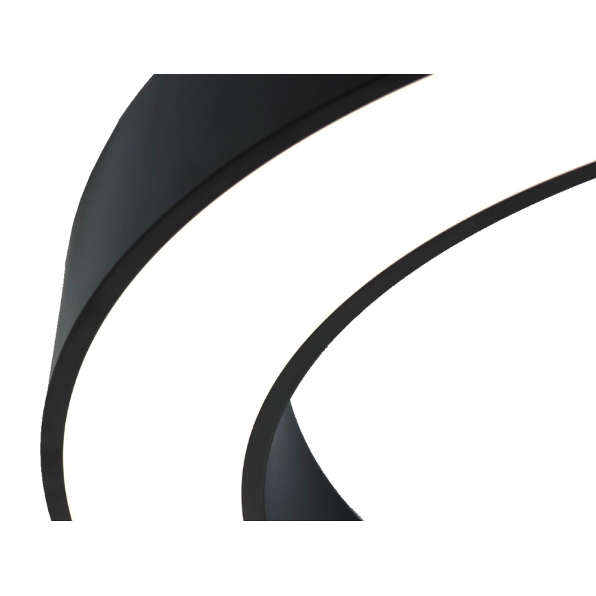 Plafonnier LED/80W/230V 3000/4000/6500K Ø 80 cm noir