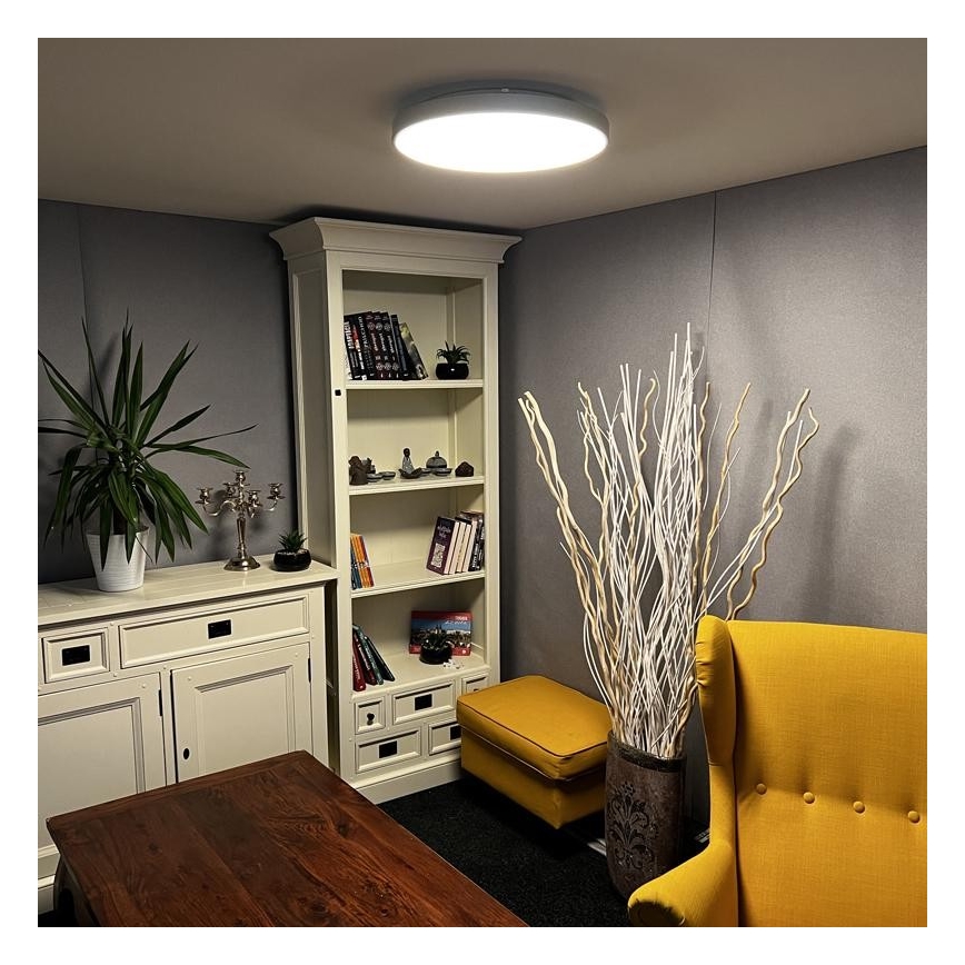 Plafonnier LED à intensité variable LED/48W/230V 2700-6500K Wi-Fi Tuya + télécommande