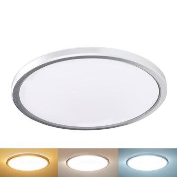 Plafonnier LED ACATE pour salle de bains, 24 W, 230 V, 3000/4000/6000 K, Ø 29,3 cm, IP54
