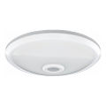 Plafonnier LED avec capteur de mouvement et capteur crépusculaire, LED/20W/230V, Ø 29 cm, blanc