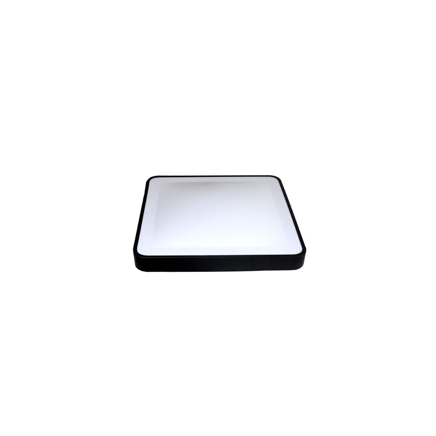 Plafonnier LED avec capteur de mouvement et capteur crépusculaire WILTON LED/24W/230V 4000K 33x33 cm noir