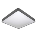Plafonnier LED avec détecteur de mouvement et de crépuscule WILTON LED/24W/230V 4000K 33x33 cm anthracite