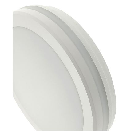 Plafonnier LED pour salle de bains avec détecteur de mouvement, 20 W, 230 V, 3000/4000/6500 K, Ø 23 cm, IP54, blanc