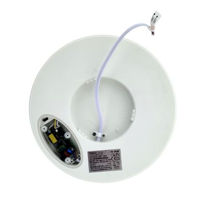 Plafonnier LED pour salle de bains avec détecteur de mouvement, 20 W, 230 V, 3000/4000/6500 K, Ø 23 cm, IP54, blanc