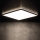 Plafonnier LED AZPO LED/17,5W/230V 3000/4000/6000K 30x30 cm IP54 noir