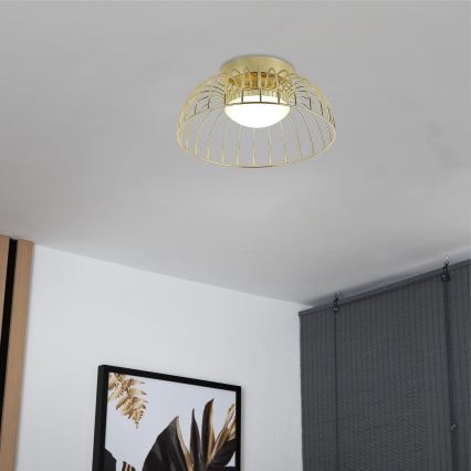 Plafonnier LED BETSY LED/12W/230V Ø 25 cm doré