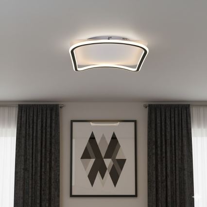 Plafonnier LED CALI LED/30W/230V 40x40 cm noir