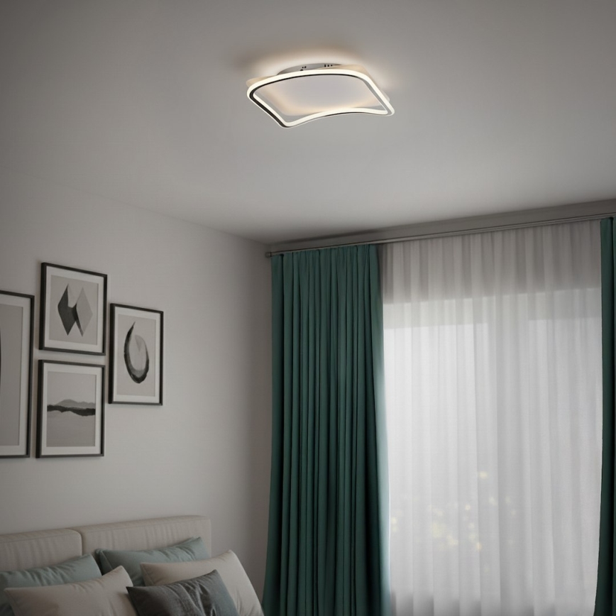 Plafonnier LED CALI LED/30W/230V 40x40 cm noir