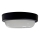 Plafonnier LED d'extérieur 8 W, 230 V, 4200 K (blanc neutre), Ø 14 cm, IP64, noir