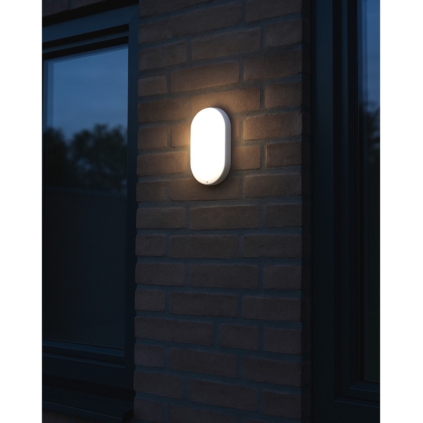 Plafonnier LED d'extérieur 8 W 230 V 4200 K IP64 blanc