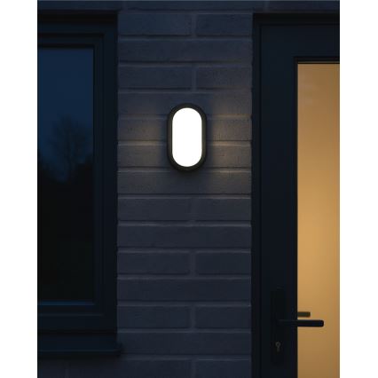 Plafonnier LED d'extérieur 8W/230V 4200K IP64 noir