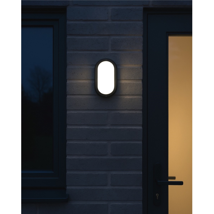 Plafonnier LED d'extérieur 8W/230V 4200K IP64 noir