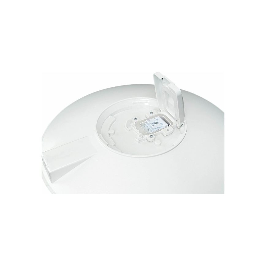 Plafonnier LED d'extérieur avec détecteur VISTA LED/15W/230V diam. 26 cm IP54 blanc