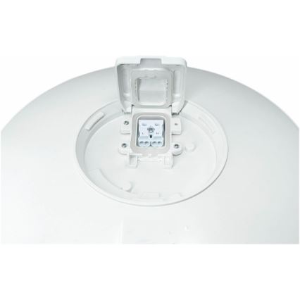 Plafonnier LED d'extérieur avec détecteur VISTA LED/15W/230V diam. 26 cm IP54 blanc