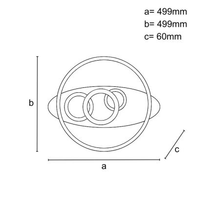 Plafonnier LED dimmable 105 W 230 V 3000–6500 K + télécommande