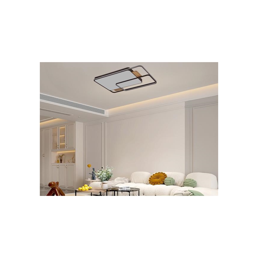 Plafonnier LED dimmable 280 W / 230 V, 3000–6500 K, avec télécommande