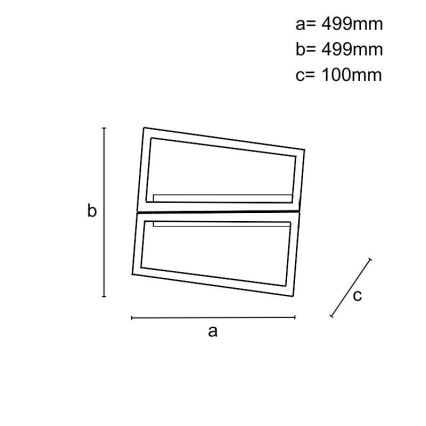 Plafonnier LED dimmable 65 W, 230 V, 3000–6500 K + télécommande