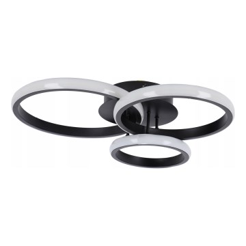 Plafonnier LED dimmable 70W/230V 3000-6500K noir + télécommande