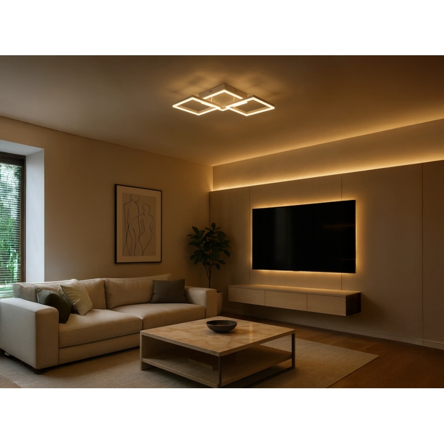 Plafonnier LED dimmable 85W/230V, 3000–6500 K — avec télécommande