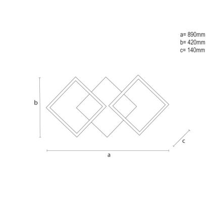 Plafonnier LED dimmable/85W/230V 3000-6500K + télécommande
