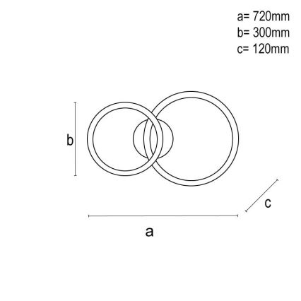 Plafonnier LED dimmable à montage en surface LED/110W/230V 3000-6500K + télécommande