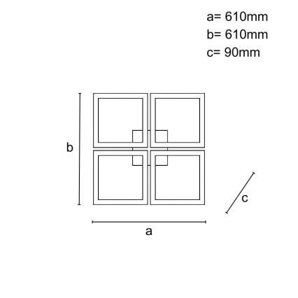Plafonnier LED dimmable à montage en surface LED/215W/230V 3000-6500K + télécommande