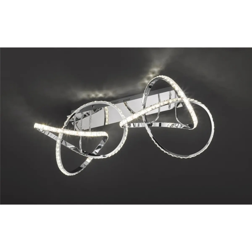Plafonnier LED dimmable ABRO LED/49W/230V chrome brillant