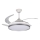 Plafonnier LED dimmable avec ventilateur PLAVE LED/36W/230V 3000-6500K argenté/blanc + télécommande