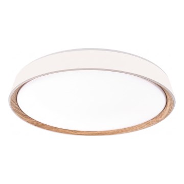 Plafonnier LED dimmable ILVI 30W 230V 2700-6500K Ø 40 cm blanc/beige + télécommande