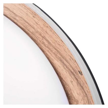 Plafonnier LED dimmable ILVI LED/30W/230V 2700-6500K Ø 40 cm noir/beige + télécommande