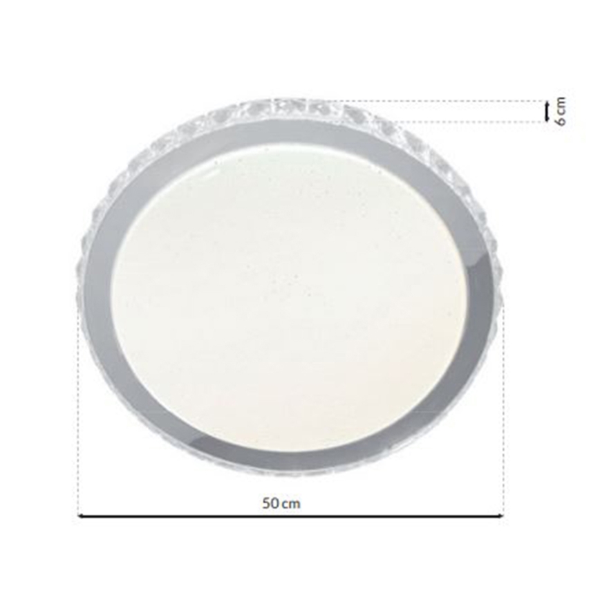 Plafonnier LED dimmable LAYLA avec télécommande LED/66W/230V