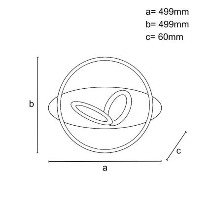 Plafonnier LED dimmable LED/105W/230V 3000-6500K + télécommande