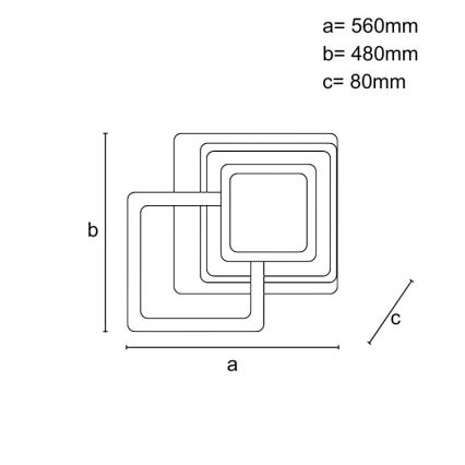 Plafonnier LED dimmable LED/105W/230V 3000-6500K + télécommande