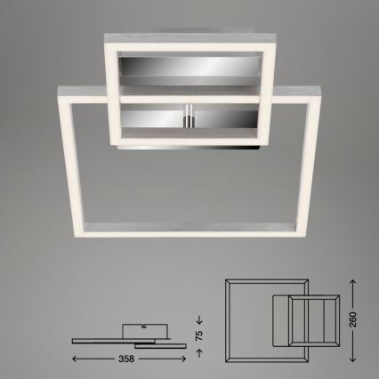 Plafonnier LED dimmable LED/12W/230V 3000K chrome mat