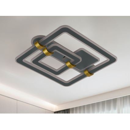 Plafonnier LED dimmable LED/140W/230V 3000-6500K + télécommande