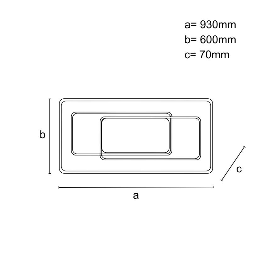 Plafonnier LED dimmable LED/220W/230V 3000-6500K + télécommande