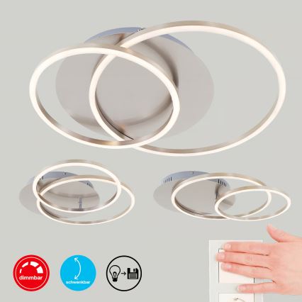 Plafonnier LED dimmable LED/28W/230V 3000K chrome mat